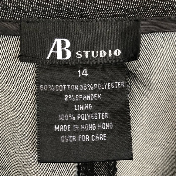 AB Studio Dark Gray Wide Leg Dress Pants - Picture 5 of 11